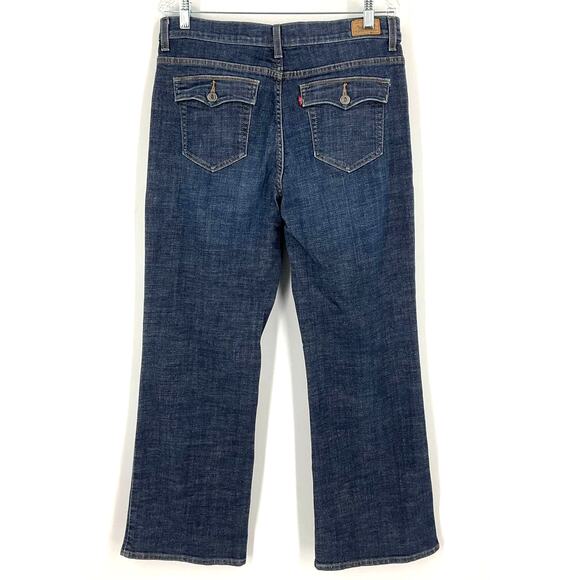 Levi's 512 Perfectly Slimming Boot Cut Jeans Women's Size 16 Short - Picture 2 of 6